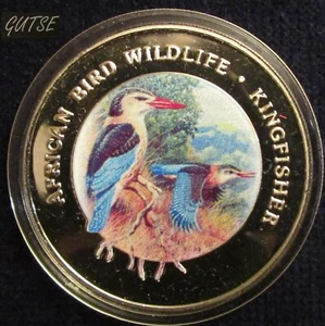 EQUATORIAL GUINEA, 1,000 FRANCOS 1994, KINGFISHERS, UNCIRCULATED - Picture 1 of 2