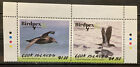 Cook Islands ,birds S.C.#1594 S.C.V.$8.25,MNH,Compl. strip of 2  2018 issue
