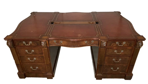 Maitland Smith Partner Desk - Current Asking Price Includes Shipping! Cover