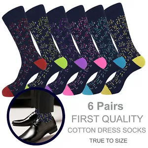EIN ODER 6 Paar bunte Anzugsocken mit Punkten GRÖSSE 10-13 Baumwollsocken AMERIKANISCHE GRÖSSE - Bild 1 von 37