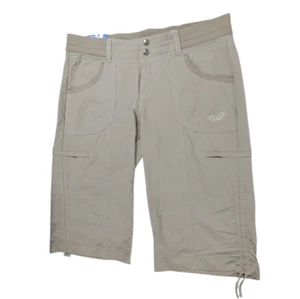 NEW Kuhl Kuhlkurve Capri Pant Women's Size 10 Khaki Cargo Pocket Beige Stretch - Picture 1 of 7