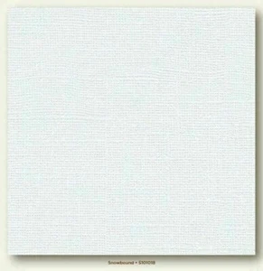 25 Sheets My Mind's Eye 12" x 12" Snowbound Canvas Cardstock Textured 80lb - Picture 1 of 2