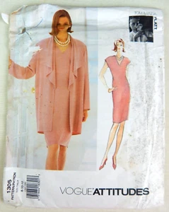Vogue Attitudes Tom & Linda Platt Pattern #1305 - UNCUT Envelope Damage - Picture 1 of 2