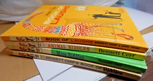 Bennett Cerf Lot of 4 HC Dr. Seuss Beginner Books Laughs/Animal Riddles/Riddles+ - Picture 1 of 23