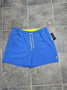Polo Ralph Lauren Mens 5.75 Traveler Classic Swim Trunks Liberty Blue 2XL $85 - Picture 1 of 2