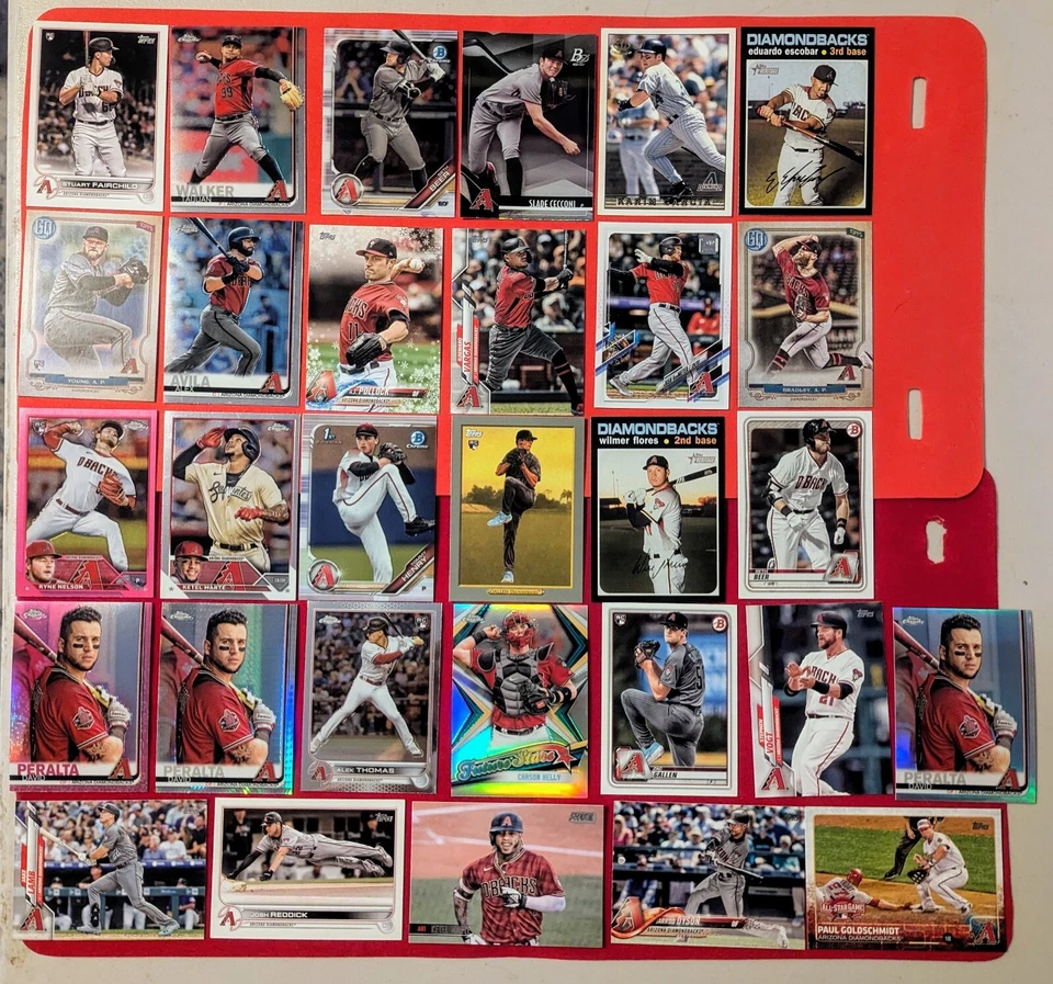 Arizona Diamondbacks 30 Card Lot Rookie/Color/Insert - Image 1 of 4