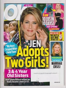 OK! April 4, 2016 Jennifer Aniston, Jennifer Lawrence, Cameron Diaz, (Magazine: - Picture 1 of 1
