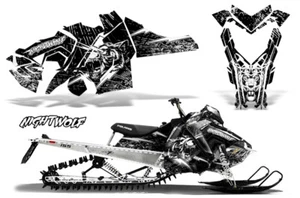 Snowmobile Graphics Decal Sticker For Polaris Axys Pro RMK/SKS 15-20 NIGHTWOLF W - Bild 1 von 2
