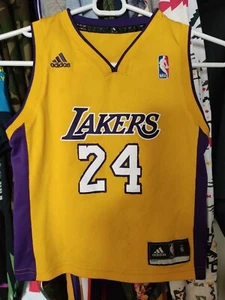 Adidas Kobe Bryant Lakers kids youth small basketball jersey preowned - Picture 1 of 10