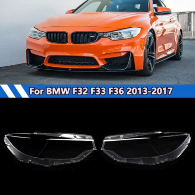 Pair Headlight Lens Cover For 2013-2017 BMW F32 F33 F36 425i 428i F80 F82 M3 M4 Foto 1 de 4