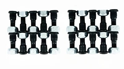 M35A2 5 TON 20 RH LUG NUT AND STUD KITS M35 ROCKWELL M109 MILITARY TRUCK MUD - Image 1 of 2