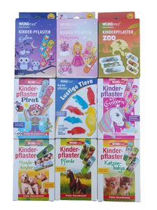 WUNDmed® Kinderpflaster, wasserabweisend, Luftdurchlässig, bunt, Motiv, 10 Stück