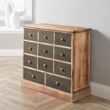 Credenza mercantile in legno naturale cassettiera deposito camera da letto soggiorno