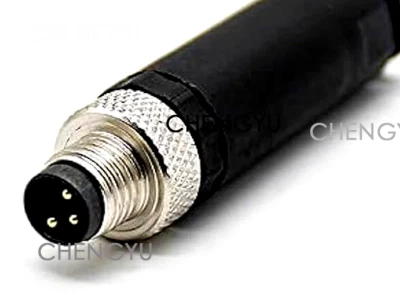 M8 4 & 3 Pin Straight Male/Female Panel Mount Connectors, 12mm, IP67 Rated - Image 1 of 4