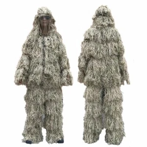 Camouflage Ghillie Suit Yowie Sniper Tactical Clothes Camo Hunting Suit Jungle - Picture 1 of 30