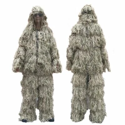 Camouflage Ghillie Suit Yowie Sniper Tactical Clothes Camo Hunting Suit Jungle - Image 1 of 4