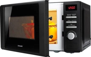 Hanseatic Mikrowelle 819021 Grillfunktion 20L schwarz 700W 5 Stufen - Bild 1 von 5