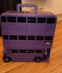 HARRY POTTER KNIGHT BUS WITH STAN SHUNPIKE FIGURE - CARRY CASE LOVELY POPCO RARE - Picture 1 of 5