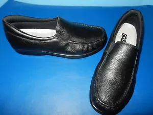 NWOB SAS 'Twin Black Leather Loafers - 9M - Picture 1 of 4