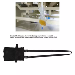 Schwarz 2000ml Urin Drainage Beutel Halter Katheterbeutel Abdeckung - Bild 1 von 22