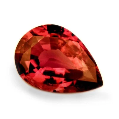 Certified Natural Untreated Red Ruby VVS Clarity Madagascar Unheated Pear 6x4mm - Image 1 of 4