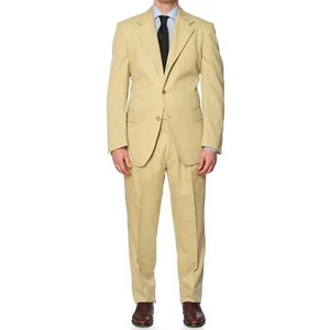 Traje VANNUCCI Milano Algodón Tostado Primavera-Verano EU 54 NUEVO US 42 - Imagen 1 de 13