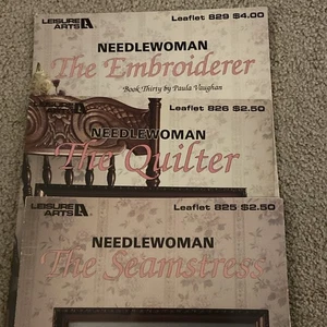 Paula Vaughan Needlewoman Kreuzstichkarten Quilterin/Stickerin/Nahtstress - Bild 1 von 6