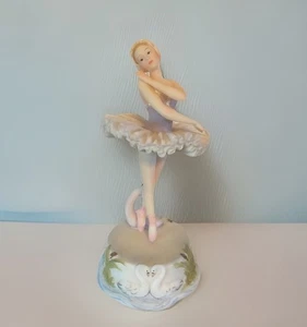 Porzellan Ballerina Fee Figur Spieluhr Tanz der Zuckerpflaume Fee FUNKTIONIERT - Bild 1 von 10