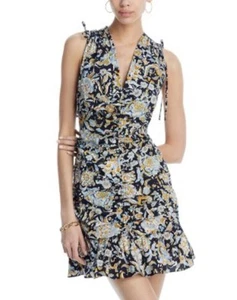 Veronica Beard JACKSON FLORAL-PRINT DRESS In  Black Multi Size 2 NWT - Picture 1 of 8