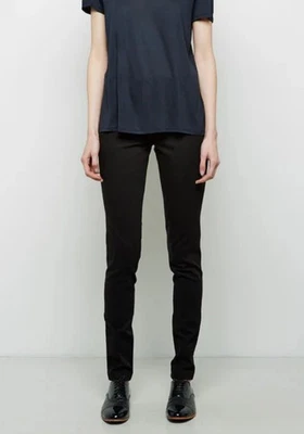 THE ROW Negro Elástico Sarga Pull-On Denim Leggings Pantalones Pantalones Medianos nuevos con etiquetas Foto 1 de 4