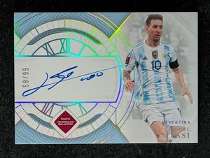 2022 Panini National Treasures LIONEL MESSI 58/99 On Card Auto Timeless Talents - Picture 1 of 3