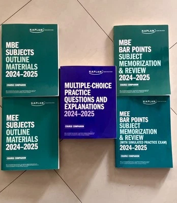 Kaplan Bar Exam Review UBE MBE MEE Course Companion 5 Book Set [2024-2025] - Image 1 of 3