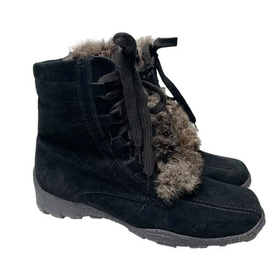 复古 Blondo 靴子黑色羊毛防水 9.5 Run 小号 — 第 1/4 张图片