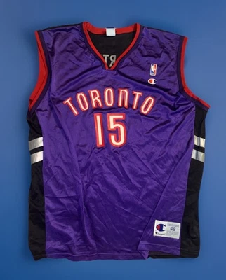 Camiseta deportiva vintage de los 90’s Champion Toronto Raptors Vince Carter #15 para hombre 48 (XL) Foto 1 de 4