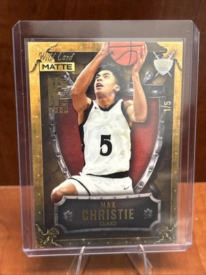 1/5 - 2022 Wild Card MAX CHRISTIE /5 National Gold WEEKEND WARRIOR MATTE #WWN-17 - Image 1 of 2