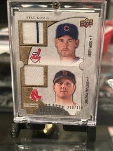 2009 Upper Deck Ballpark Collection Papelbon & Wood Stat Kings Dual Patch #/400 - Picture 1 of 3