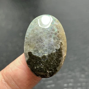 Plume Agate Cabochon 26.5x18x6mm High Quality 22 ct - Picture 1 of 6