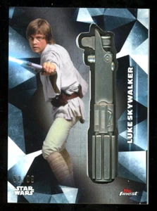 LUKE SKYWALKER 2018 Star Wars Topps Finest LIGHT SABER Medallion SP 52/99 - Picture 1 of 1