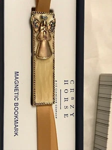 CRAZY HORSE VINTAGE LIZ CLAIBORNE DESIGNER ANGEL MAGNETIC BOOKMARK ORIGINAL BOX - Picture 1 of 2