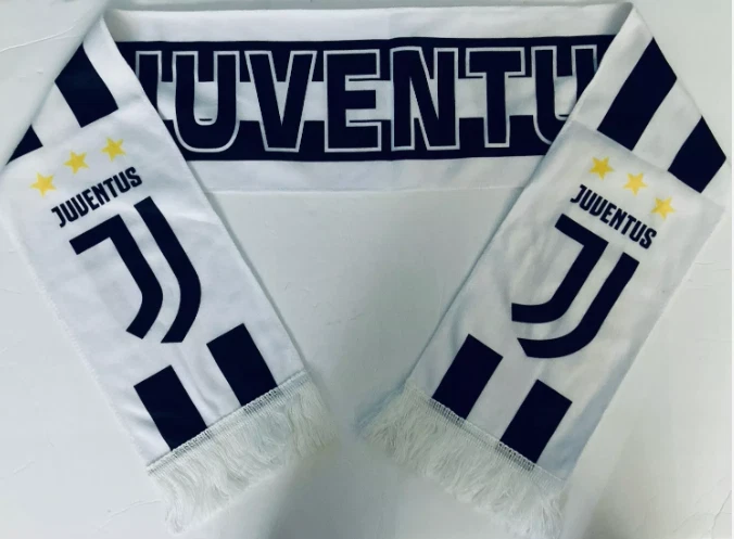 Bufanda para aficionados del club de fútbol Juventus / Bufanda de fútbol Juventus / Banner Juventus Foto 1 de 1