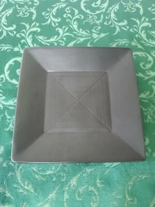 ONEIDA Kowa Matte Black  Square Salad Plate 8 3/8" GUC - Picture 1 of 3