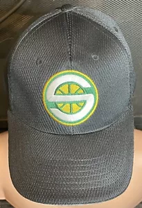 Neu ohne Etikett Gatorade Seattle Supersonics schwarze Stretchmütze NBA SGA Sonics Kappe L/XL NEU - Bild 1 von 9