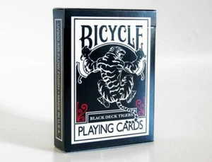 BICICLETA VENGALÍ MAZO TRUCO NEGRO TIGRE ROJO CARTAS GAFF MAGIA ELLUSIONISTA - Imagen 1 de 4