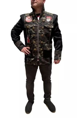 Costume Homme Militaire Uniforme Camouflage Haute Qualité Veste Carnaval Cologne - Photo 1/4