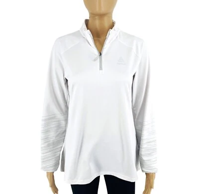 ODLO Mujer Blanco Media Cremallera The Essentials Correr Capa Media Talla L Foto 1 de 4