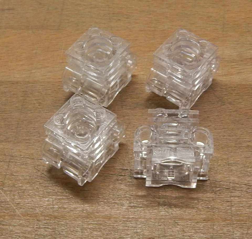 4x Lego Technic Zubehör Zylinderblock / Zylinder Block - transparent - Bild 1 von 1