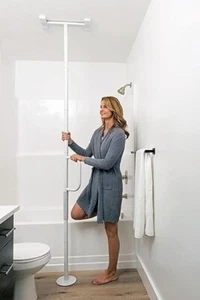 Stander Wonder Bathtub Pole Lite Bathtub to Ceiling Grab Bar Adjustable Shower - Picture 1 of 5