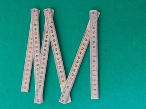 VINTAGE RULER METRIC & FEET AND INCHES DON FIBER DENMARK FIBERGLASS FOLDING - Picture 1 of 3