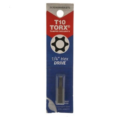 Best Way Tools 86777 Tamper Security T10 TORX Screwdriver Bit, 1" Length - Image 1 of 4