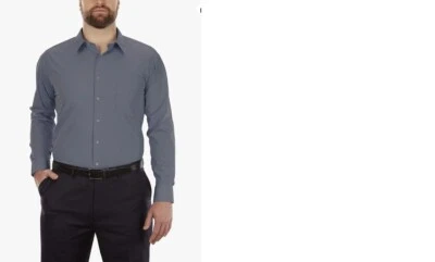Van Heusen Men's BIG FIT Dress Shirts Poplin (Big and Tall) 22" 34-35 - Image 1 of 4